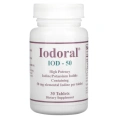 Optimox Corporation, Йодорал, ИОД-50, 50 мг, 30 таблеток