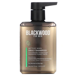 Blackwood For Men, Active Man Daily, шампунь, корень солодки, экстракт риса и женьшень, 200 мл (7 жидк. унц.)