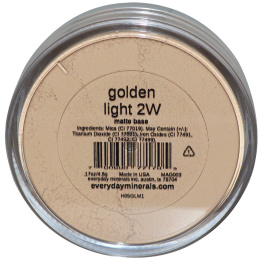 Everyday Minerals, Матовая основа, Golden Light 2W, 0,17 унции (4,8 г)