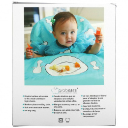 Grabease, Нагрудник по всей длине, от 6 месяцев, Fun Cloud, 1 штука