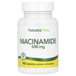 Nature's Plus, Ниацинамид, 500 мг, 90 таблеток