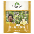 Organic India, чай тулси с лимоном и имбирем, без кофеина, 18 пакетиков для заваривания, 36 г (1,27 унции)