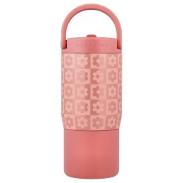 HydroJug, Спортивная детская бутылочка, шашки с ромашками, 14 унций