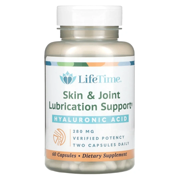 LifeTime Vitamins, Натуральная гиалуроновая кислота, 140 мг, 60 капсул