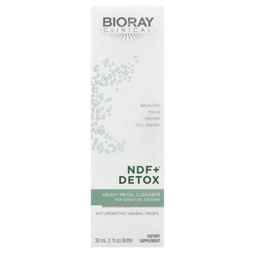 Bioray Inc., NDF+ (мягкое натуральное средство для выведения токсинов), 1 жидкая унция (30 мл)