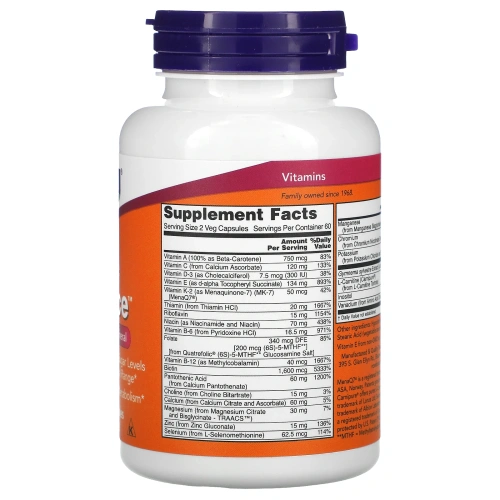 Now Foods, Истинный баланс, мультивитамин и минералы, 120 капсул