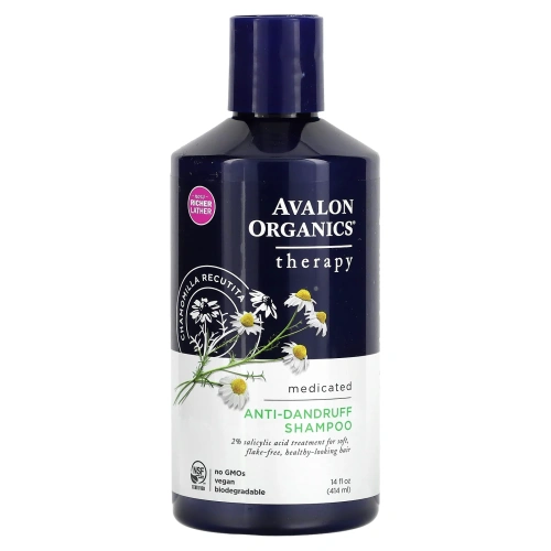 Avalon Organics, Шампунь против перхоти, Ромашка аптечная, 414 мл (14 fl oz)