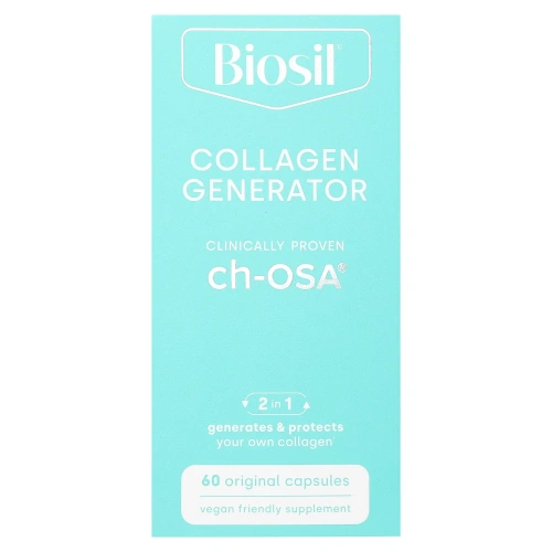 BioSil Генератор Коллагена Биосил CH-OSA улучшенная формула Natural Factors , 60 вегетарианских капсул
