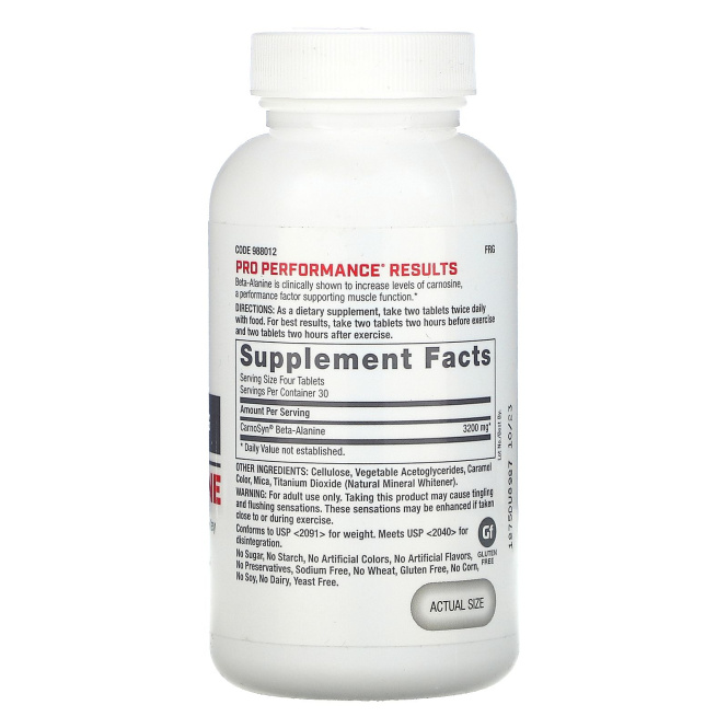 GNC Pro Performance, Beta-Alanine, 3200 mg, 120 Tablets