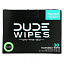 Dude Products, Wipes, On The-Go, смываемые салфетки, с мятой, 30 салфеток в индивидуальной упаковке (5,7 x 7,8 дюйма) каждая