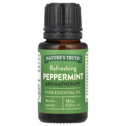 Nature's Truth, чистое эфирное масло, освежающая перечная мята, 15 мл (0,51 жидк. унции)