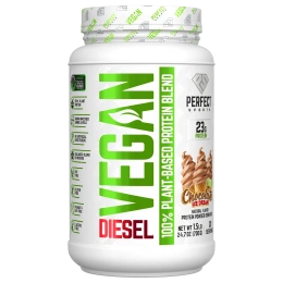 PERFECT Sports, Vegan Diesel, смесь 100% растительных белков, шоколадное мороженое, 700 г (1,5 фунта)