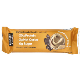 NuGo Nutrition, Smarte Carb, хрустящие батончики с арахисовым маслом, 12 батончиков, 1,76 унции (50 г) каждый