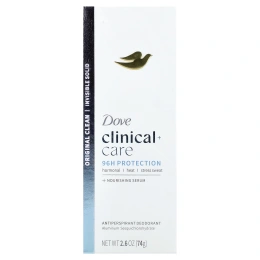 Dove, Clinical + Care, дезодорант-антиперспирант, Original Clean, 74 г (2,6 унции)