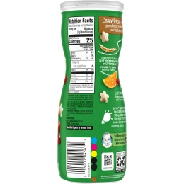 Gerber, Органические злаковые подушечки, клюква и апельсин, 42 г (1,48 унции)