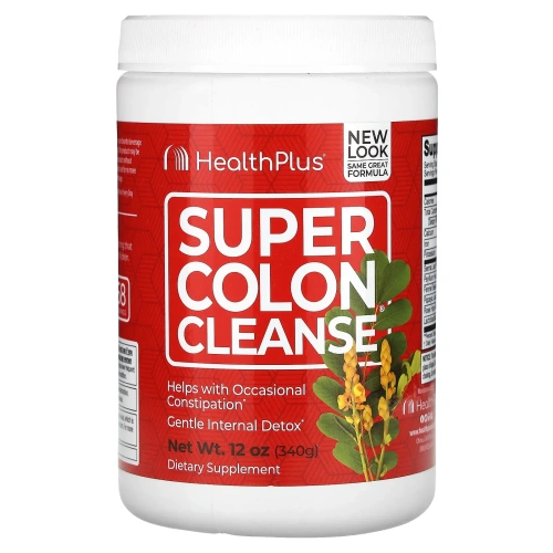Health Plus, Супер-очищение кишечника, 12 унц. (340 г)
