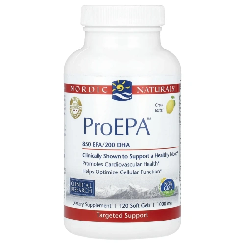 Nordic Naturals, ProEPA, лимон, 1000 мг, 120 мягких таблеток