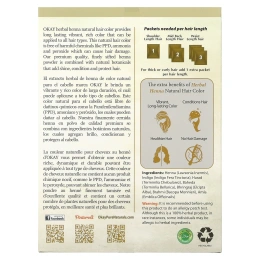 Okay Pure Naturals, Натуральная краска для волос из травяной хны, светло-коричневый, 56,7 г (2 унции)