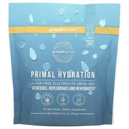 Primal Harvest, Primal Hydration, без сахара, со вкусом лимона и ягод, 30 пакетиков в упаковке, 156 г (5,5 унции)