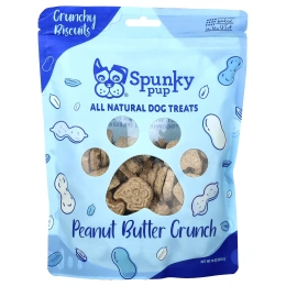 Spunky Pup, All Natural Dog Treats, хрустящее печенье, хрустящее арахисовое масло, 283 г (10 унций)