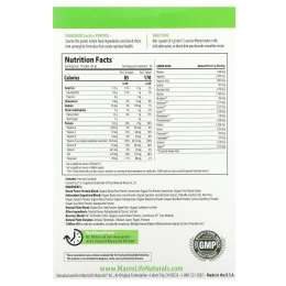 Macrolife Naturals, MacroMeal, протеиновый порошок высшего качества, с ванилью, 10 пакетиков по 41 г (1,4 унции)