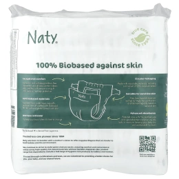 Naty, подгузники BioEmbrace, размер 4, 7-13 кг (15-40 фунтов), 26 подгузников