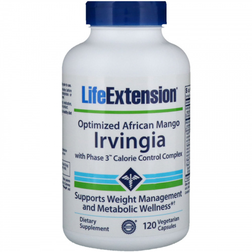 Life Extension, Optimized African Mango Irvingia, 120 Vegetarian Capsules