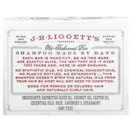 J.R. Liggett's, Традиционный твердый шампунь, 3,5 унции (99 г)