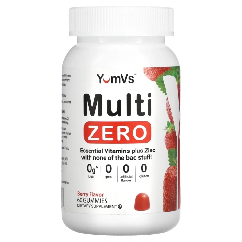 YumVs, Multi Zero, ягодный, 60 жевательных мармеладок