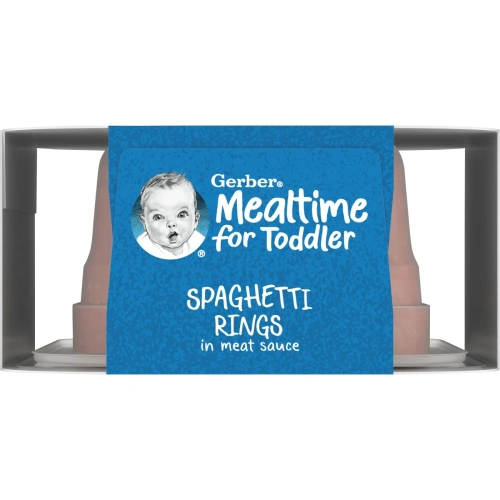 Gerber, Spaghetti Rings in Meat Sauce, Toddler, 12+ Months , 6 oz (170 g)