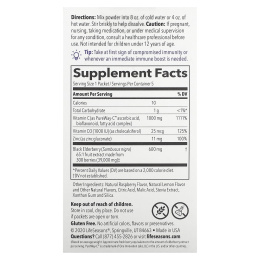 LifeSeasons, Смесь для приготовления напитков из бузины, ягоды и лимон, 39000 мг, 5 пакетиков по 3,14 г