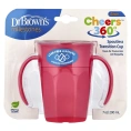 Dr. Brown's, Milestones™, Cheers360™, кружка без носика, для детей от 6 месяцев, розовый, 200 мл (7 унций)