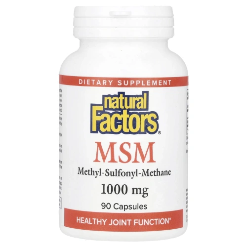 Natural Factors, МСМ, 1000 мг, 90 капсул
