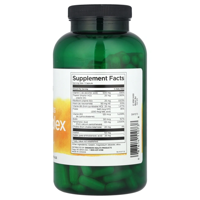 Swanson, Super Stress B-Complex с витамином C, 240 капсул