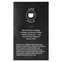 Choice Organic Teas, травяной йерба мате, яблочный мате, 16 чайных пакетиков, 36 г (1,27 унции)