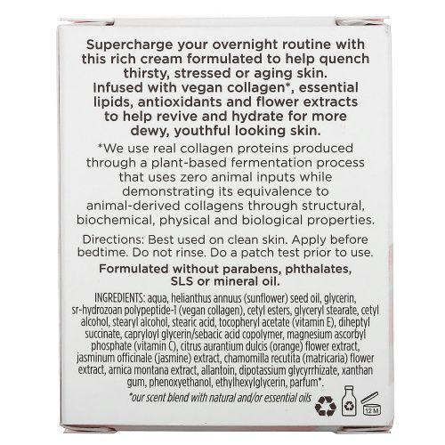 Pacifica, Vegan Collagen, ночной восстанавливающий крем, 50 мл (1,7 жидк. Унции)