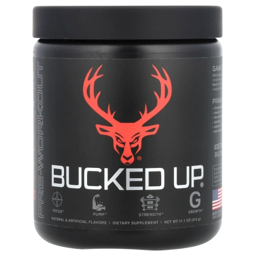 Bucked Up, Перед тренировкой, сочная малина 10,56 унции (299 г)