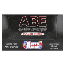 ABE, Ultimate Energy, Berry Blast, 12 пакетиков по 60 мл (2 жидк. унц.)