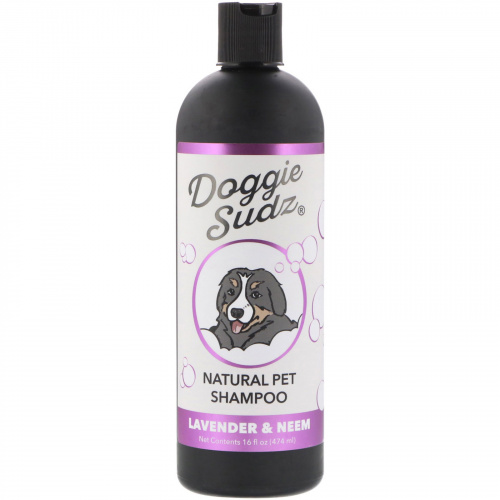 Doggie Sudz, Натуральный шампунь для домашних животных, Лаванда и ним, 16 ж. унц.(474 мл)