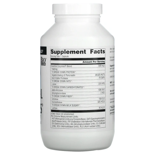 Source Naturals, Daily Essential Enzymes, пищеварительные ферменты для ежедневного использования, 500 мг, 360 капсул