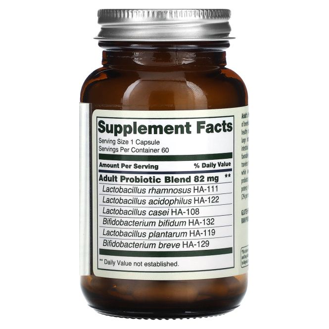 Flora, Udo's Choice, пробиотик для взрослых, 60 капсул