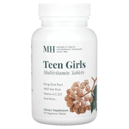 Michael's Naturopathic, Teen Girls Tabs, ежедневный мультивитаминный комплекс, 90 вегетарианских таблеток