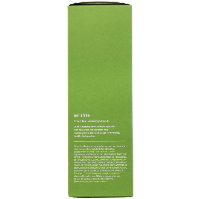 Innisfree, Балансирующий тонер с экстрактом зеленого чая, 200 мл