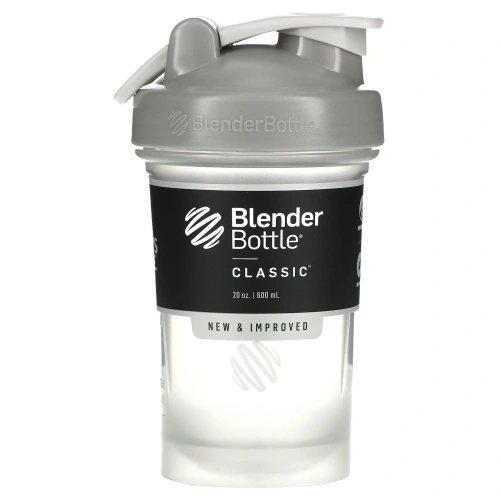 Blender Bottle, Classic With Loop, Pebble Grey,  20 oz