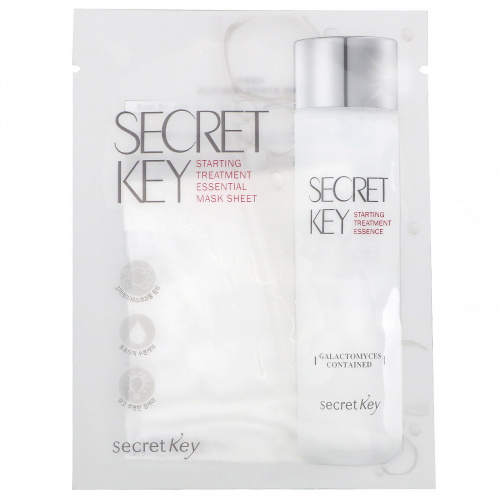 Secret Key, Начальный уход, Базовая маска на основе эссенции, 10 масок, 1,05 унц. (30 г) каждая