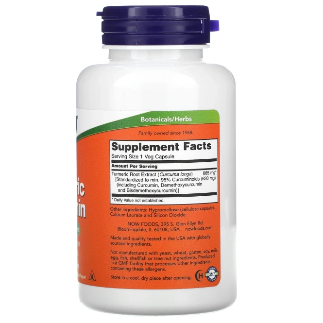 Куркумин Now Foods Curcumin Softgels, 60 мягких гелевых капсул