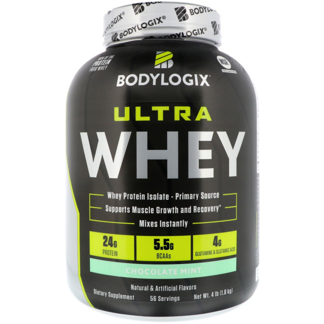 Bodylogix, Ultra Whey, мятный шоколад, 4ф. (1,8 кг)