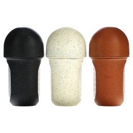 Boon, Nursh, силиконовый флакон, средний, для детей от 3 месяцев, 3 флакона, 236 мл (8 унций)