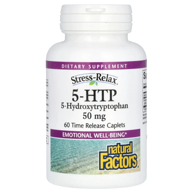 Natural Factors, 5-HTP, 50 mg, 60 Enteric Покрытые Капсулы