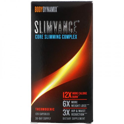 GNC Body Dynamix, Slimvance, Core Slimming Complex, 120 Capsules